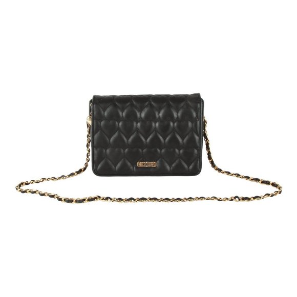 Love Moschino top handle heart quilted crossbody bag in black, Luxury, Bags  & Wallets on Carousell